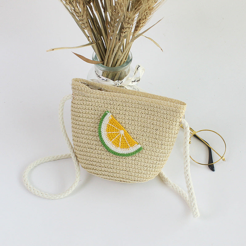 Wholesale Cute Fashion Grass Woven Kids Bag